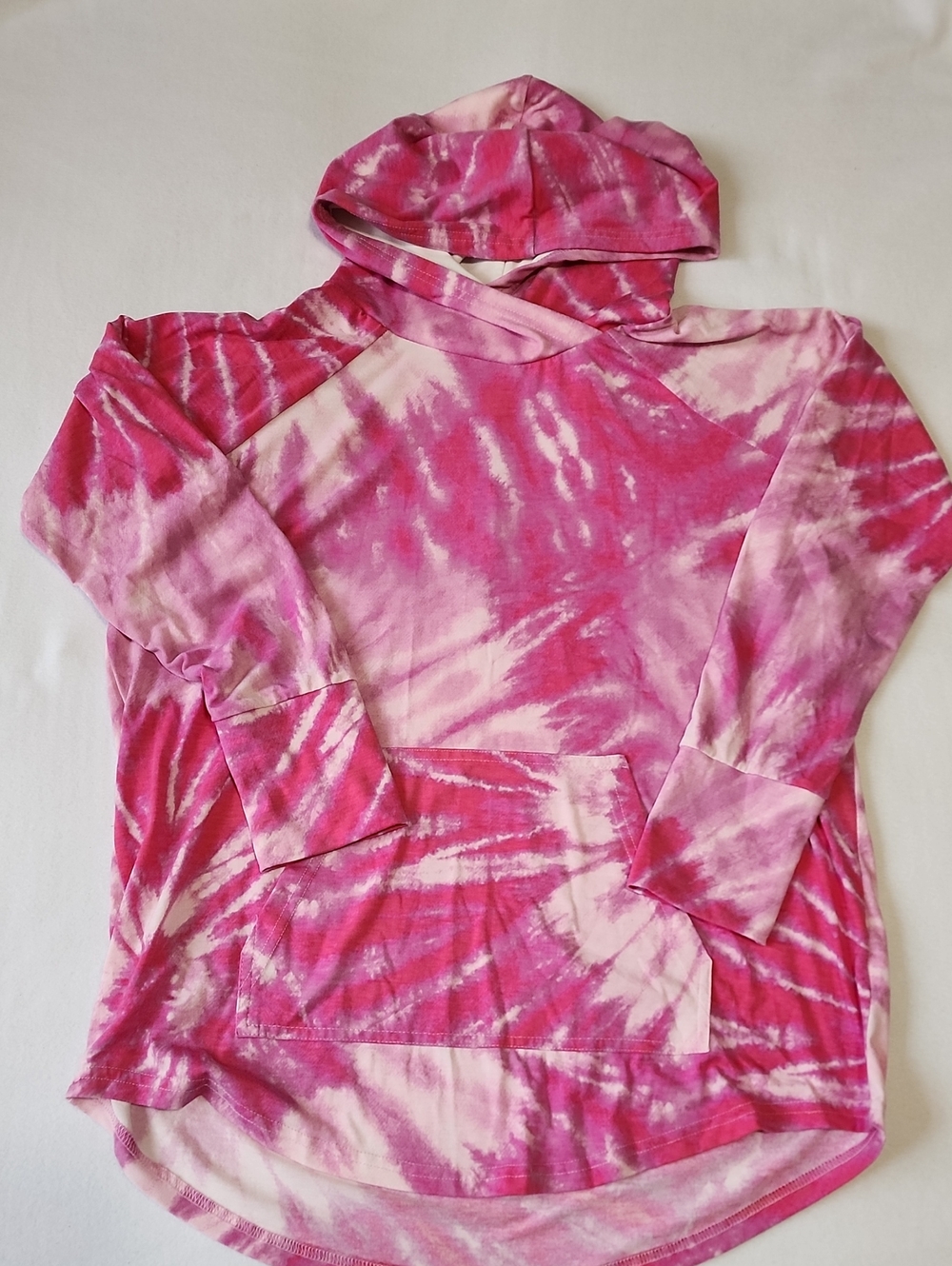 LuLaRoe Pink Tie-Dye Hoodie Sweatshirt